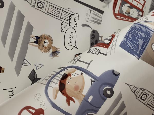 Londoni kutyakalandok viaszolt terítő